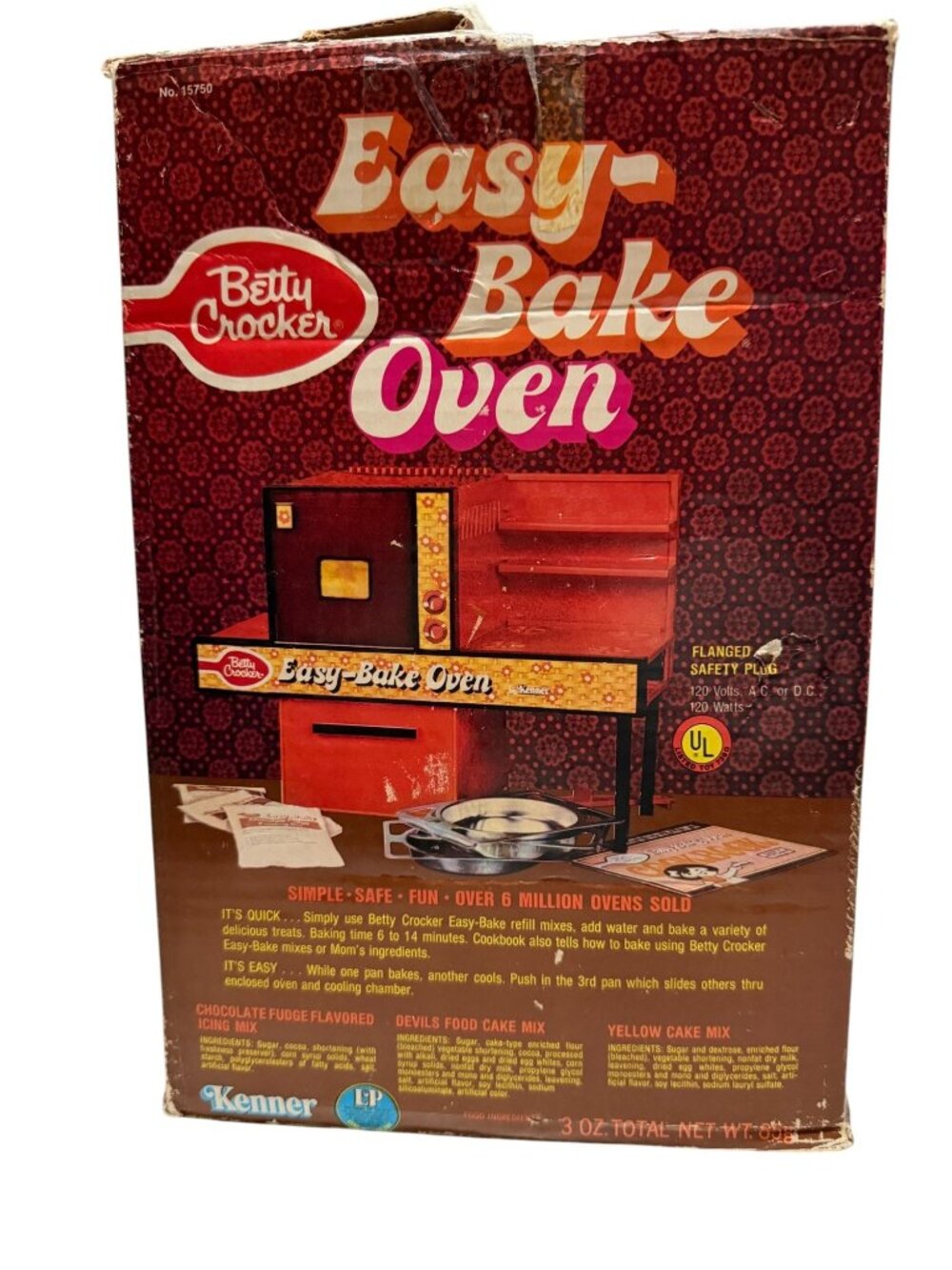 Vtg1977 Betty Crocker Easy-Bake Oven With Original Box Cookbook Pans Works - Picture 3 of 12